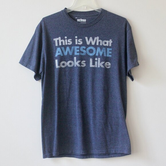 urban pipeline Blue This is What Awesome Looks Like Short-Sleeve T-Shirt Large - Picture 1 of 4